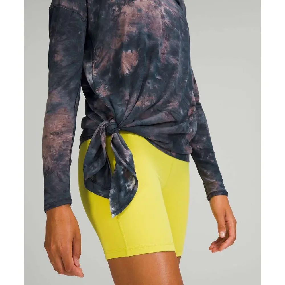 Lululemon To The Point Long Sleeve Top Size 4 Tie Dye Lightweight Active Lounge - Picture 8 of 16